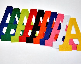 BULK FELT LETTERS - Sticky Felt Letters - Set of 10 - Self Adhesive Letters - Superhero Party Activity - Kids Party Activity - Ships Quickly