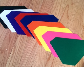 Self Adhesive Felt Shields - DIY Superhero Cape Embellishments - Set of 10