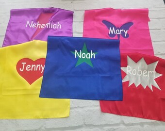 NAME Superhero Cape Personalized with Full Name-Cape for Kids-Name Cape for Kids