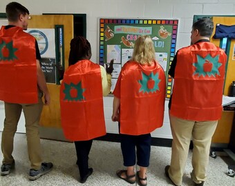 Super Teacher Cape! Teacher Gift. Super Teacher Gift. Adult Cape. Teacher Costume. Teacher Appreciation Gift. Preschool Teacher Gift.