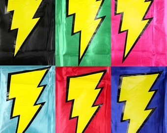 SALE Lightning Bolt Superhero Capes! READY to SHIP-Clearance