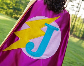 Superhero Cape for Birthday Parties - Superhero Halloween - Holiday Gifts . Personalized Capes for Girls . Free Mask