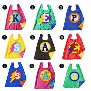 CAPE COSTUME . FREE Mask . Initial Cape . Superhero Accessories. Boy Hero . Girl Hero . Toddler Birthday Gift . Superhero Photo Session