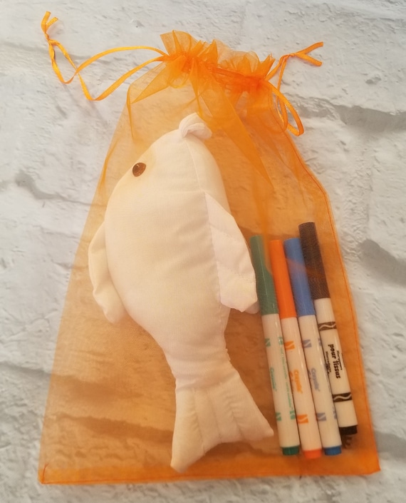 DIY Plush FISH Animal Kit-ready for Gift Giving or DIY Party-kids