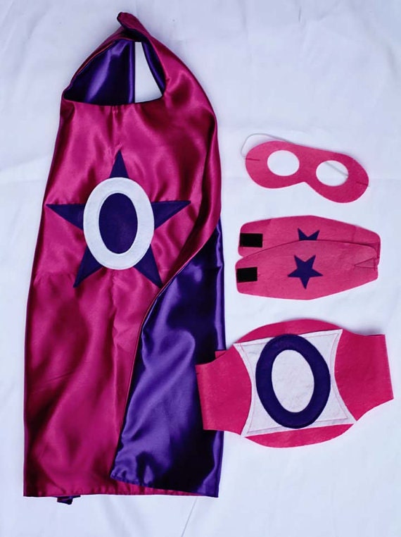 Lot De 2 Capes Réversibles Super-héros Double Face Avec Masques – Rouge/bleu, Pour Déguisement Enfant