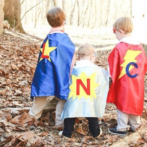 Superhero Capes for Children Personalized Kids Capes Super Hero Birthday Gift Boy Super Hero Capes Free Shipping image 2