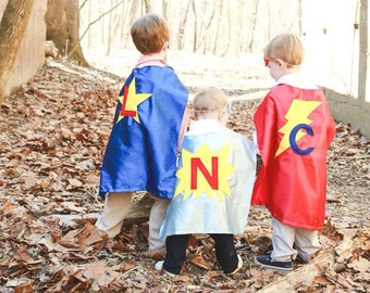 Super Hero Capes for Children - Personalized Kids Capes - Superhero Birthday Gift - Boy Superhero Capes - Free Shipping