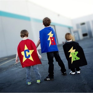 Rough and Tumble Superhero Cape with Initial for Kids. Our Sturdiest Cape Ever! Free Shipping. Customized Superhero Cape. Cape.