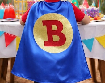 Superhero Cape-Cape-Personalized Cape with Initial-Free Shipping and FREE MASK