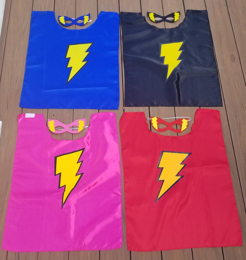 Boy Super Hero Capes Superhero Capes for Children -Cape and Mask Set Girls Super Hero Ships Quickly Super Hero Birthday Gift or Favor