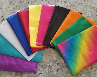 Superhero Capes Set – 30 Plain Satin Capes, Party Favors