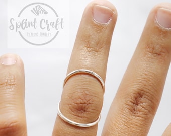 Swan Splint ring - sterling silver swan splint ring - RA Rheumatoid Arthritis Ring - pip/dip/ip joint -Arthritis Rings hyperextension splint