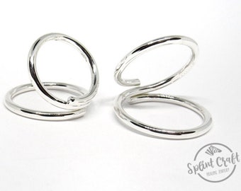 BUNDLE OF 5 Adjustable Swan Splint ring - sterling silver swan splint ring - RA Rheumatoid Arthritis Ring - pip/dip/ip joint -Arthritis Ring