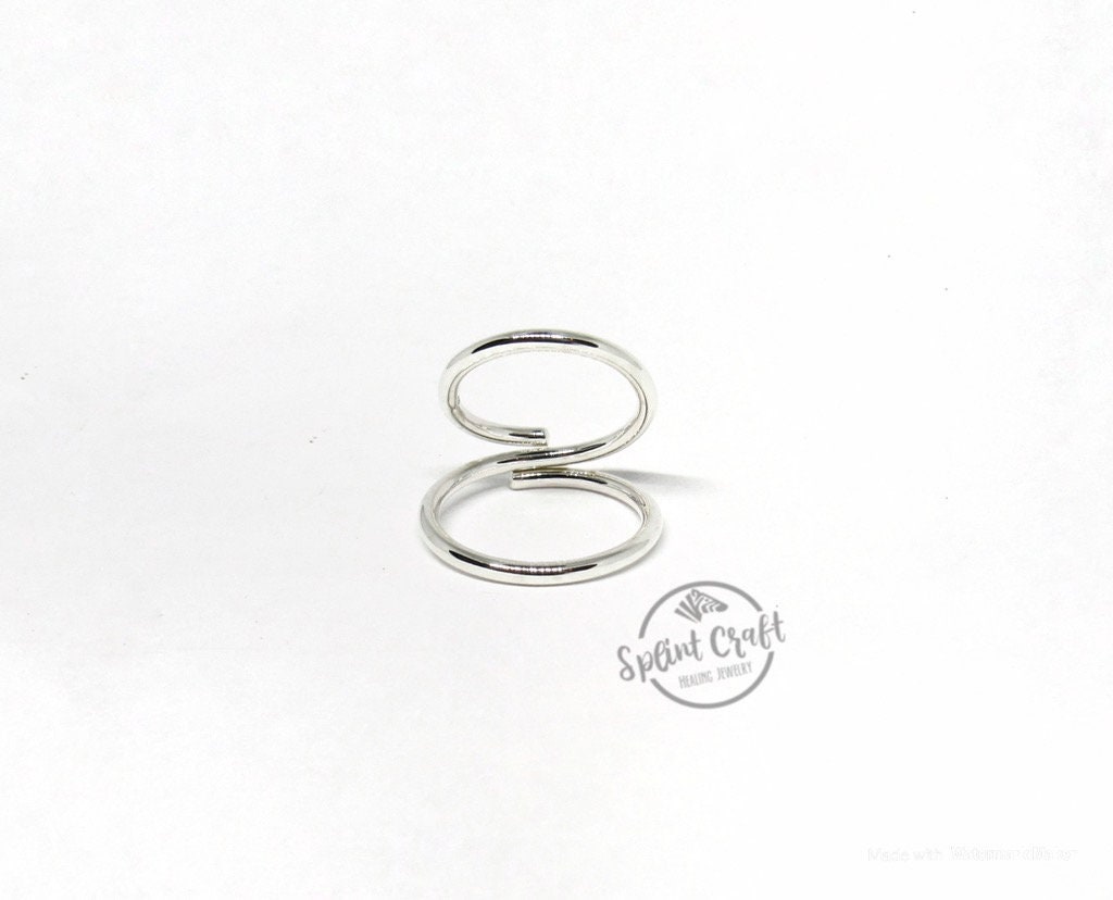 Adjustable Swan Splint ring - sterling silver swan splint ring - RA Rheumatoid Arthritis Ring - pip/dip/ip joint -Arthritis Rings