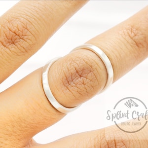 Swan Splint ring - sterling silver swan splint ring - RA Rheumatoid Arthritis Ring - pip/dip/ip joint -Arthritis Rings hyperextension splint