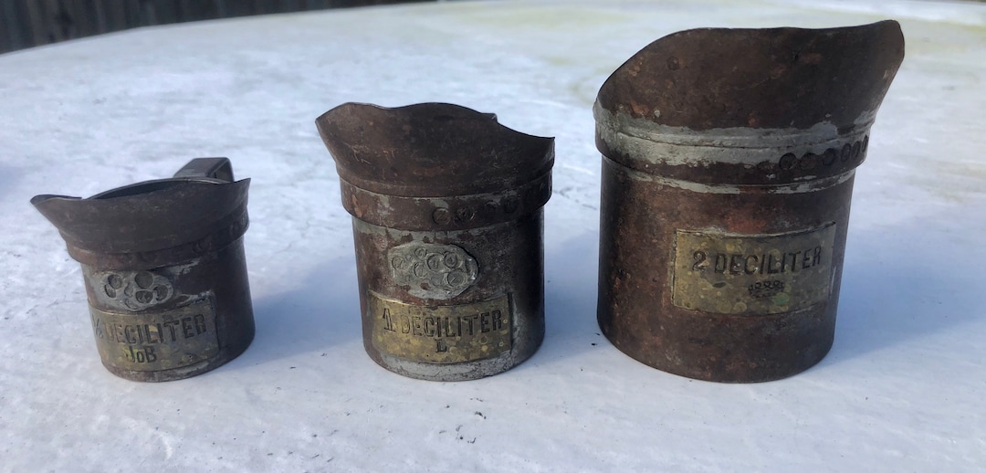 Rare Antique Set of 3 Metal Calibrated Dutch Measuring Cups/ - Etsy