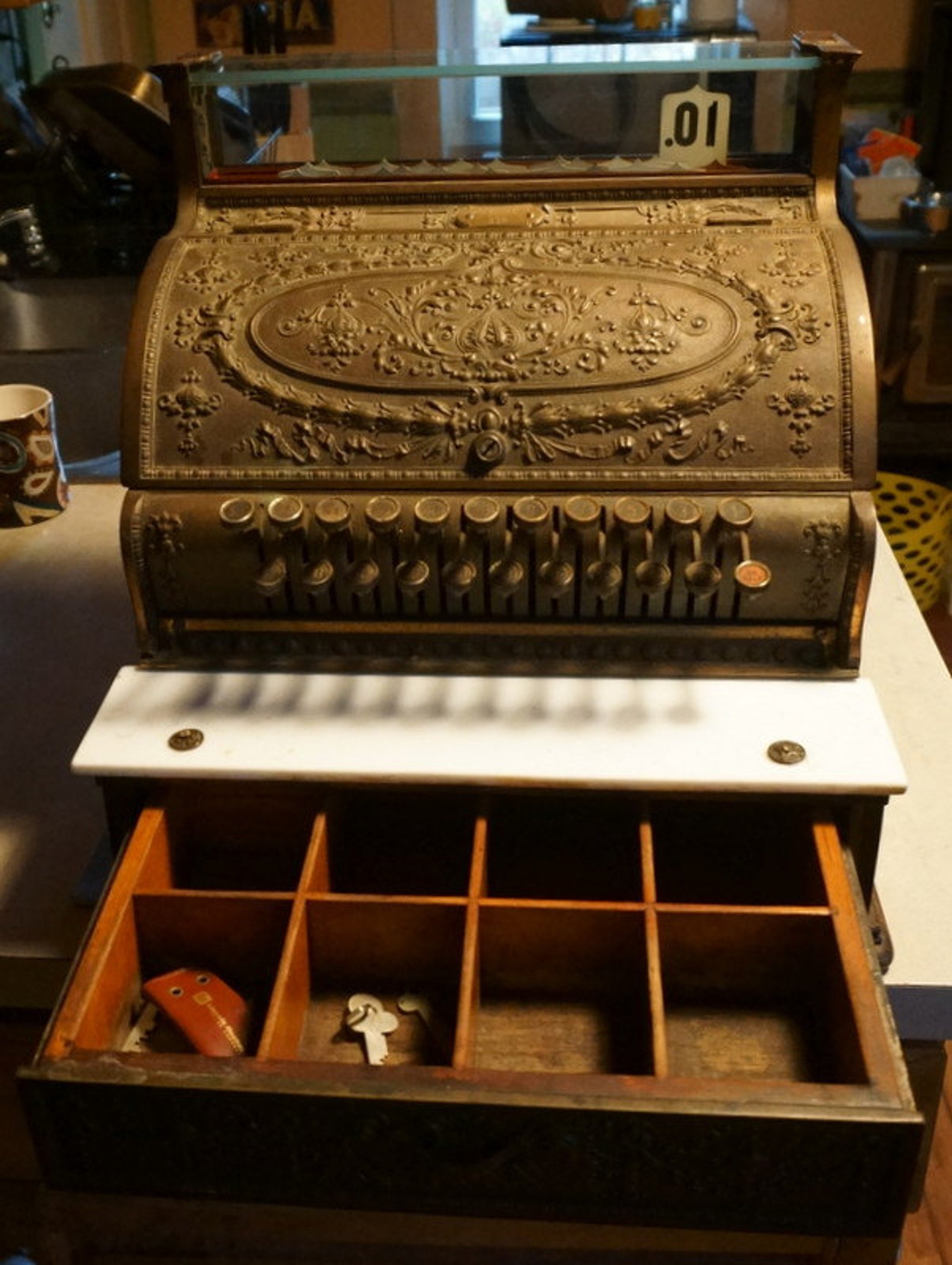 Antique National Cash Register model 332 Etsy