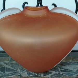 Rare 1983 Signed Thomas Buechner III Art Glass Vitrix Vase (Vitrix Hot Glass Studio)