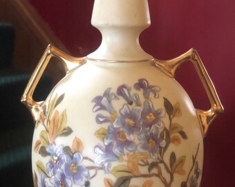 Beautiful  Rare Antique RW (Royal Worcester) Hand Painted Rudolstadt Germany Vase