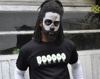 Boo Glow In The Dark Black Halloween T-Shirt