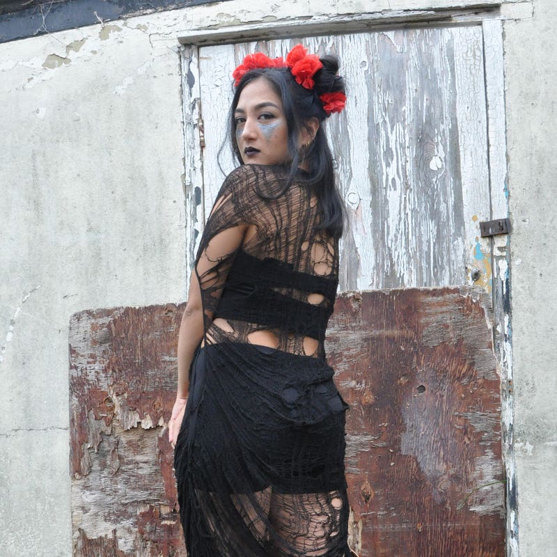 DAY OF THE DEAD FLARED DRESS