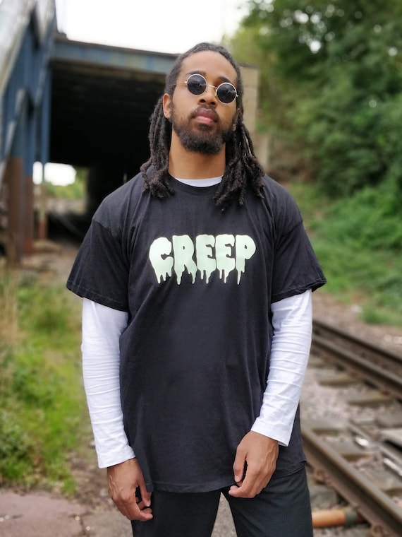 Creep in the Dark Black Slogan - Etsy