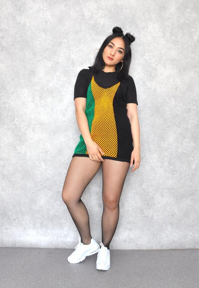 Jamaica Festival Mesh String Vest Top Etsy