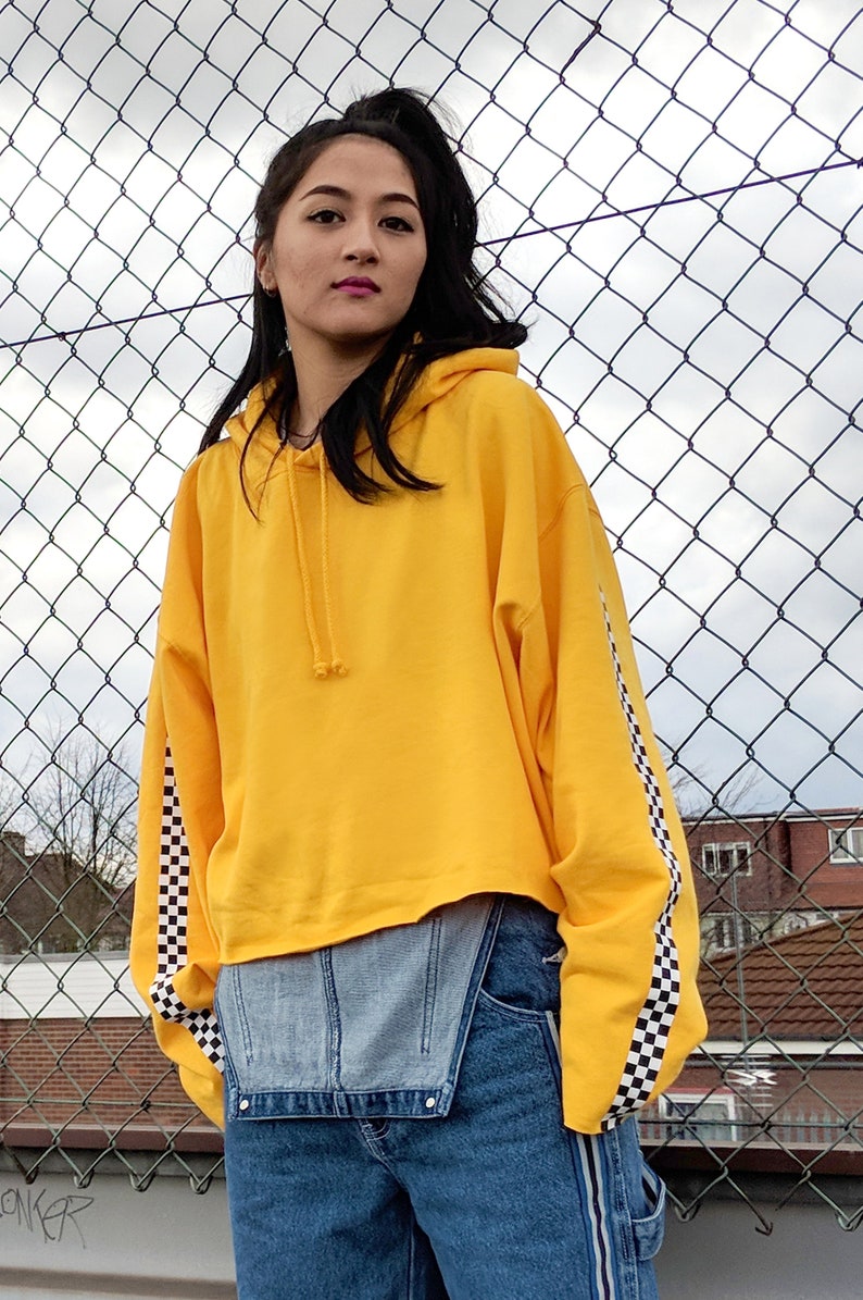 shein checkered hoodie