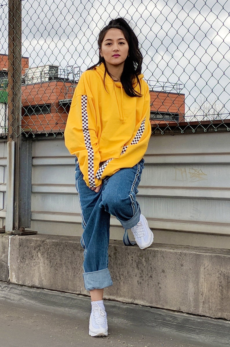 Girls checkered hoodie Clearance