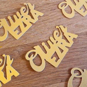 Personalized Name Confetti: Glitter Party Decorations