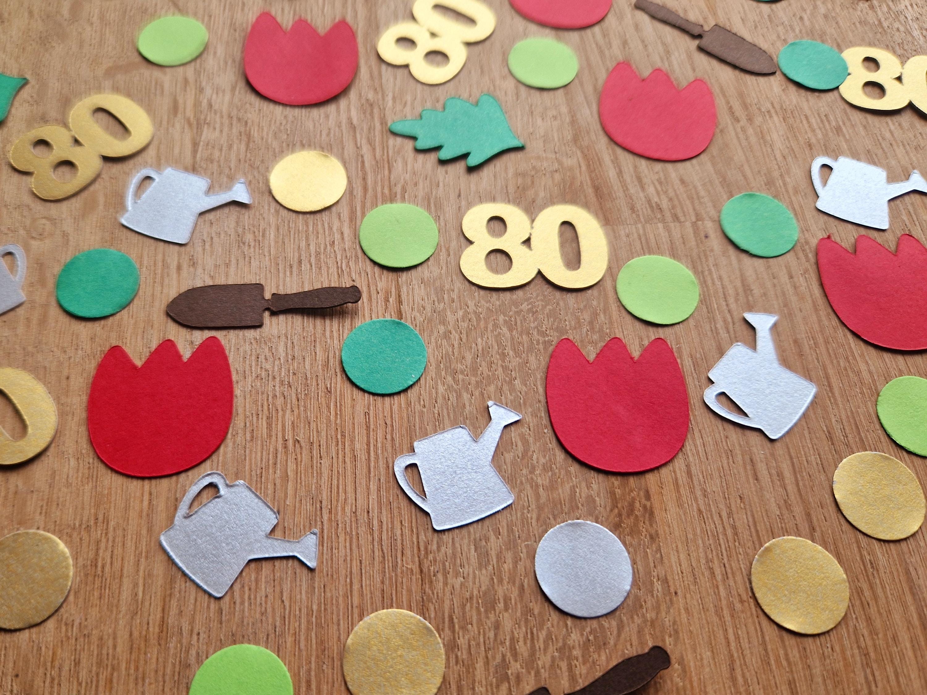 Garden Lover Theme Confetti | Perfect for Celebrating Gardener Nature Loving Birthday or Anniversary | Personalise with Age | 150 pieces