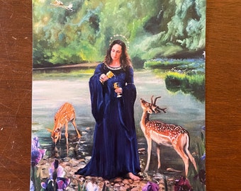 Postcard Print “Temperance” Tarot Reimagined