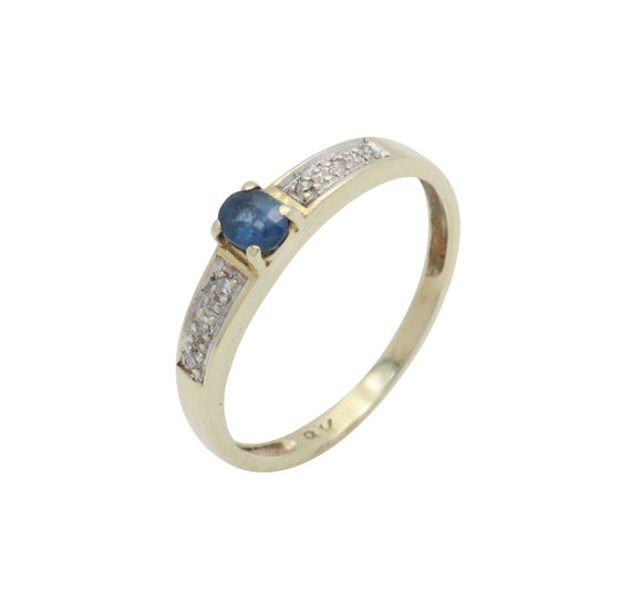 Oval Blue Sapphire, Blue Sapphire Ring, Diamond Ri
