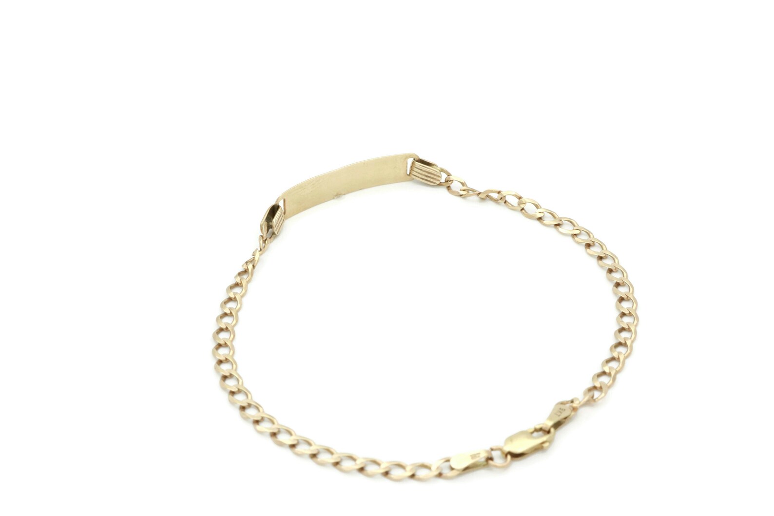 Vintage Identity Bracelet Gold ID Bracelet Unisex Identity Etsy