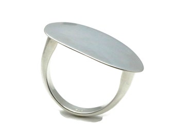 Flat Plate Rings Silver Flat Top Ring - Etsy