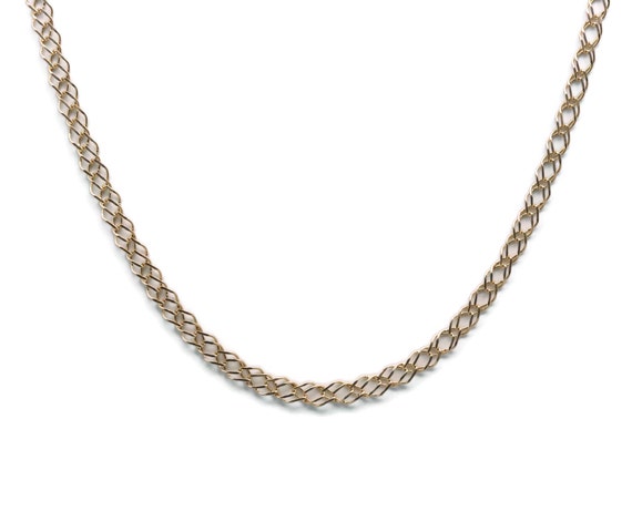Diamond Link Necklace, Women's Gold Necklace, Wome