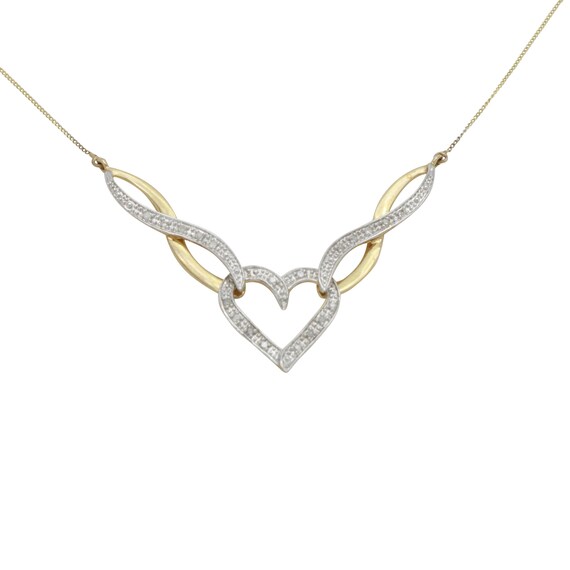 Gold Heart Pendant Necklace Diamond - 9ct Yellow Gold Heart Pendant And Chain Gold Heart Pendant Necklace Diamond - 9ct Yellow Gold Heart Pendant And Chain