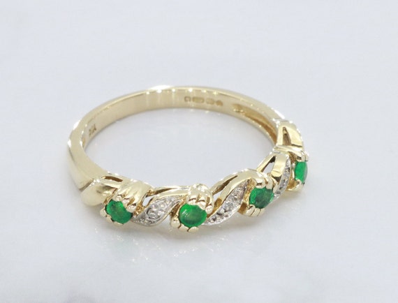 Emerald and Diamond rings, Emerald Ring, Eternity