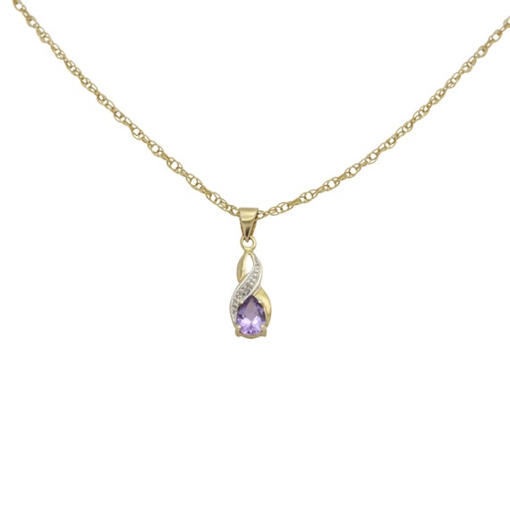 Amethyst Pendant, Diamond Pendant, Womens Pendants