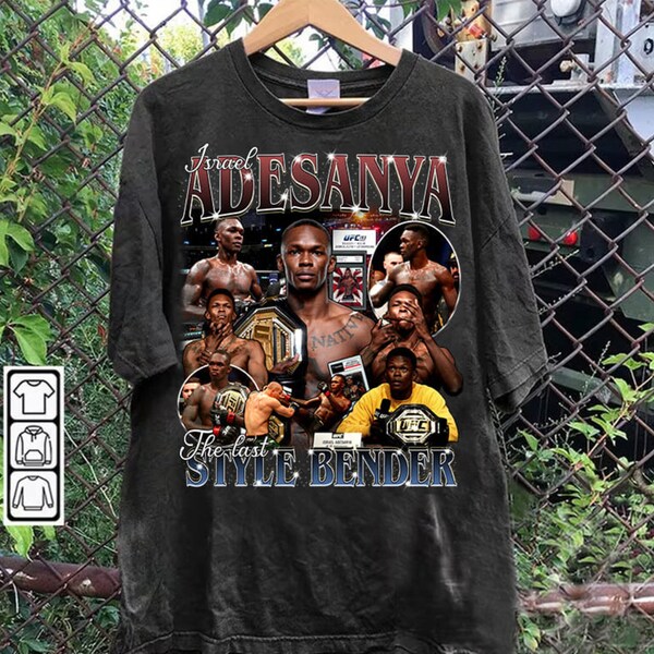 Vintage 90s Graphic Style Israel Adesanya T-Shirt - Israel Adesanya Shirt - Retro Mixed Martial Artist Tee For Man and Woman Unisex T-Shirt