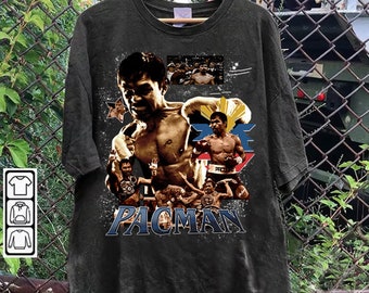 Vintage 90s Graphic Style Manny Pacquiao T-Shirt - Manny Pacquiao Pacman Hoodie - Retro American Boxer Tee For Man and Woman Unisex T-Shirt