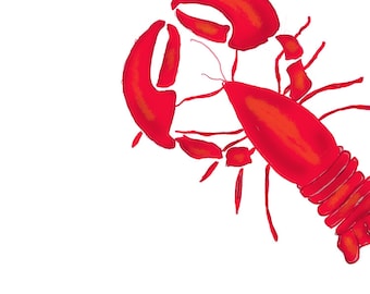 Lobster Notepad: Coastal Stationery with Original Artwork
