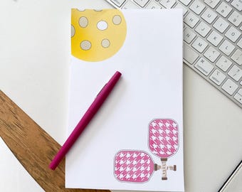 Pickleball Notepad: Original Watercolor Art Stationery