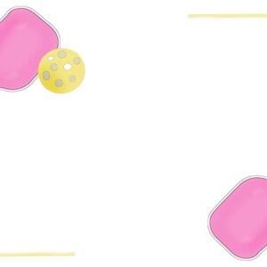 Pickleball Note Card Set: Pink Paddle Stationery, Fun Gift