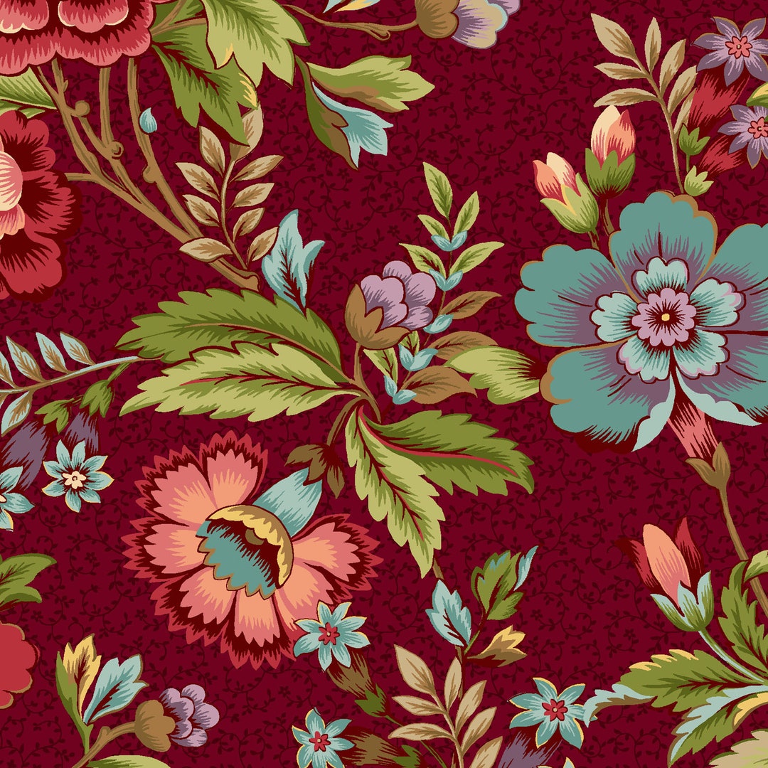 Tarrytown by Michelle Yeo for Henry Glass Fabric 2597 88 Etsy