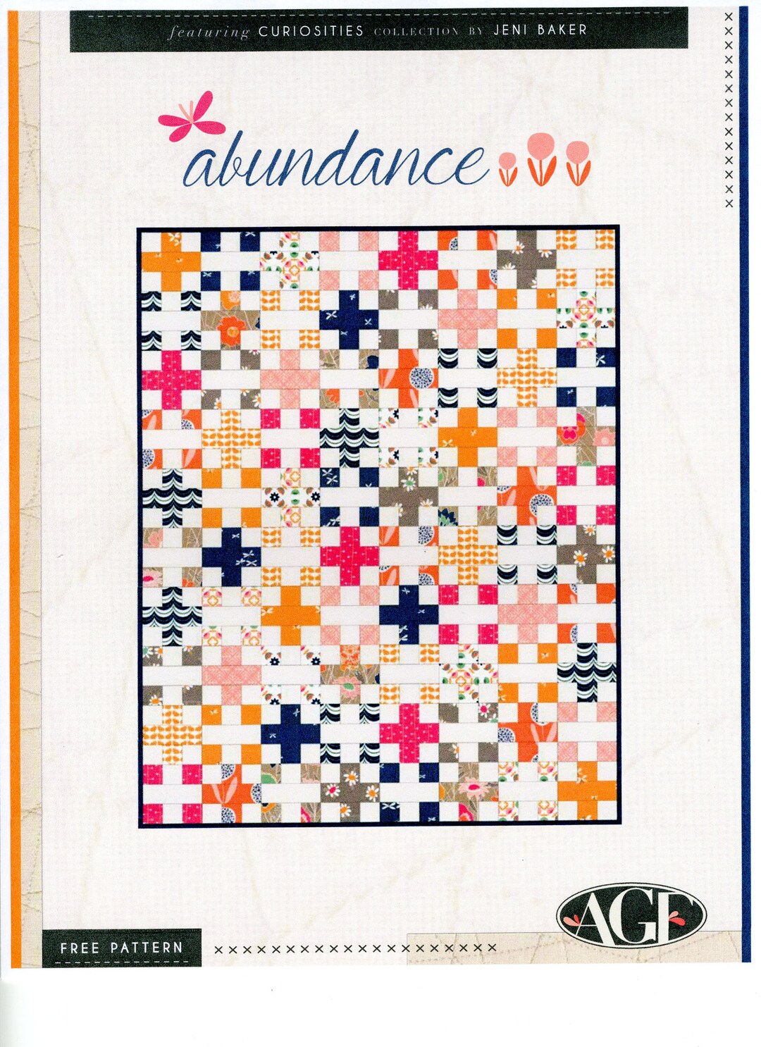Laser Cut Quilt Kit, Abundance by AGF, Scrappy Quilt 60 X 75 Inches Etsy