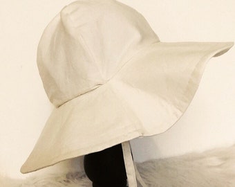 Plain Fabric Floppy Hat. Beach Hat, Sun Hat, Sun Bonnet