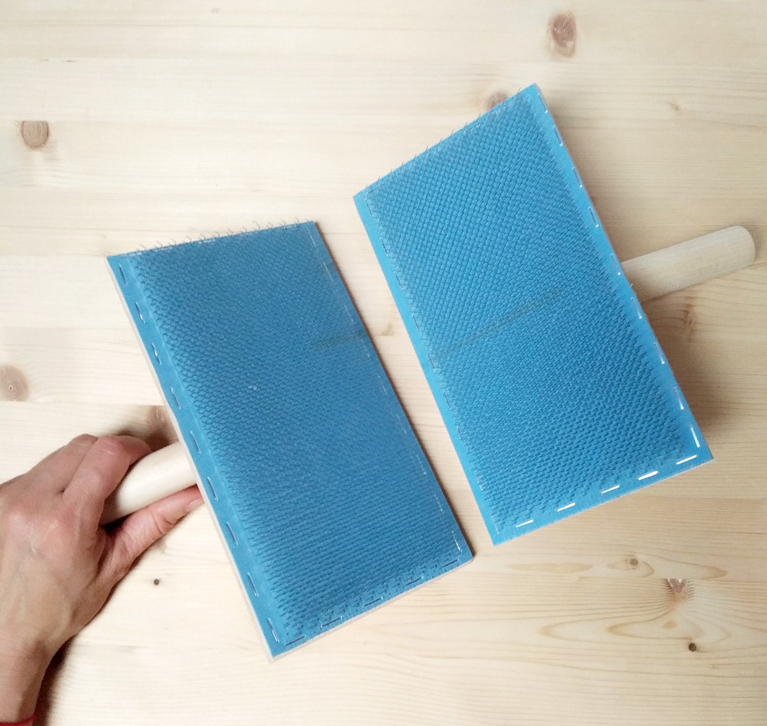 Hand carders 94 tpi wool and other fibers processing hand Etsy