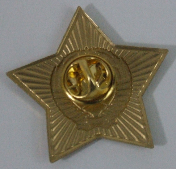 Russo FALCE E MARTELLO GEMELLI Ottone Soviet Rosso Esercito Militare - Foto 9