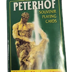 Sealed Souvenir 54 Playing Cards of The Peterhof Museum in St Petersburg